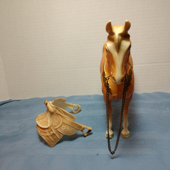 Extremely RARE 1970 Breyer Palomino Western Horse w/Hump Original Metal Reins - Picture 9 of 16